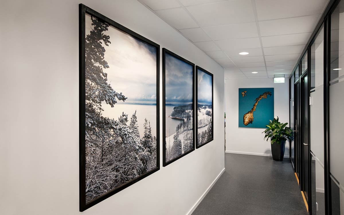 Sivil Klareringsmyndighet dekor, Norgeskart og bilde fra Jeløy, Moss